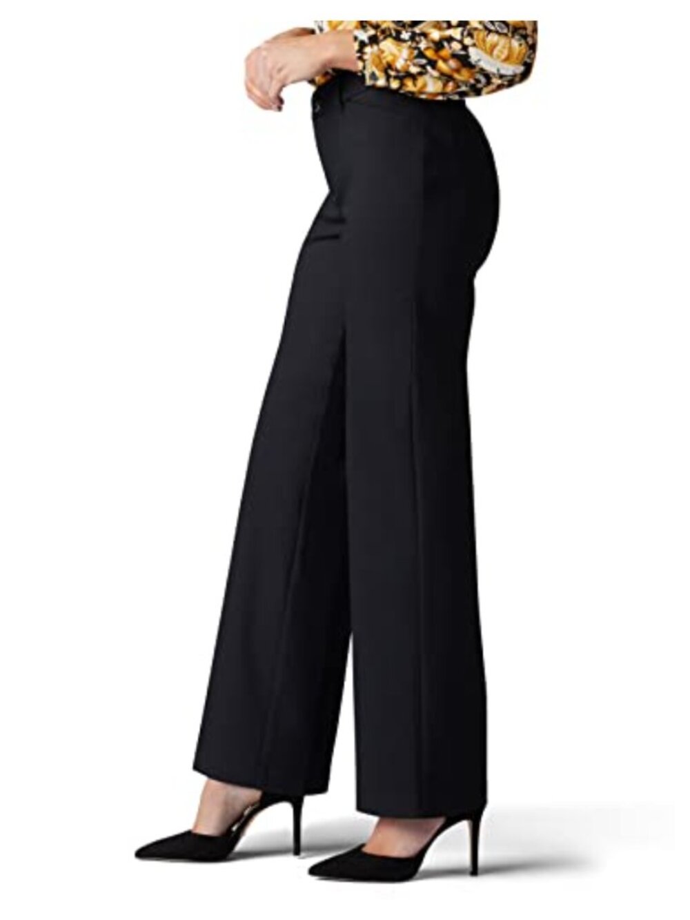 Plus Size Flex Motion Regular Fit Trouser Pants, Non-Binding Waistband, Slant - Picture 2 of 5